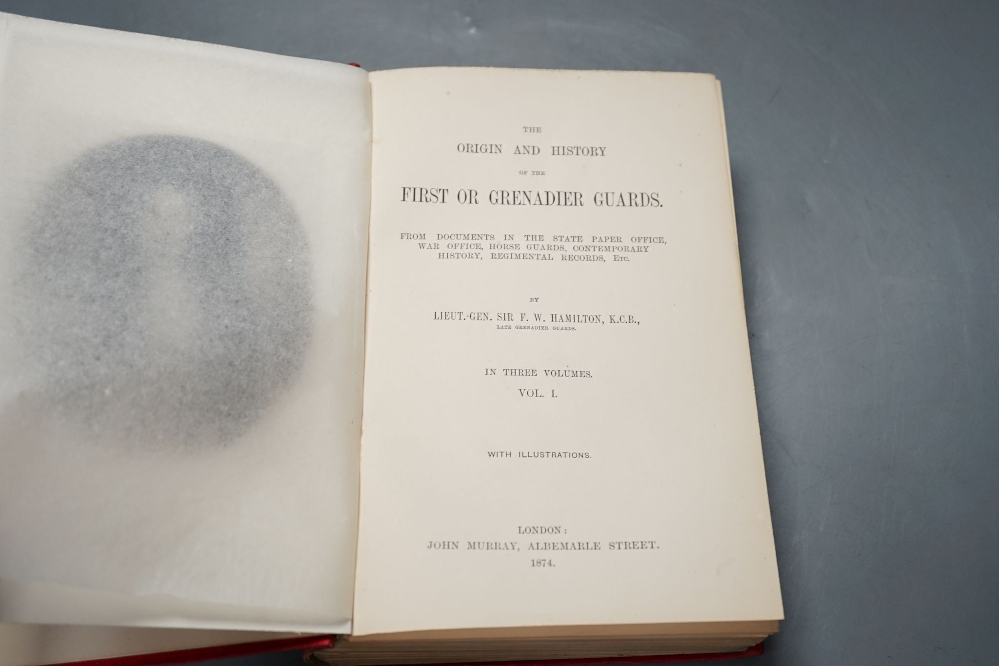 Bonhole - Col. J. - Historical Records of the West Kent Militia, London 1909 and Hamilton, Lieut-Gen. Sir F.W. - The Origin and History of the First or Grenadier Guards, 3 vols, 4to